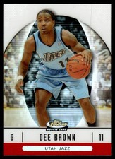 2006-07 Finest Rookie Autographs Refractors Dee Brown RC Utah Jazz #77