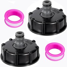 Set di 2 accessori per tappo serbatoio IBC da 1/2 Raccordo Cisterna Acqua 1000