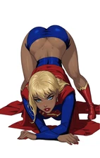 Supergirl Comic Waifu Weatherproof Anime Sticker 6" Car Decal