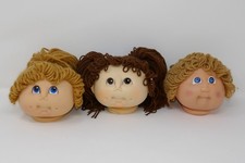 MN Thomas Vintage 1984 Baby Doll Cabbage Patch Muñeca Cabezas Pelo Marrón