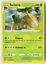 Torterra 008/172 Holo Rare Brilliant Stars Pokemon Heavily Played