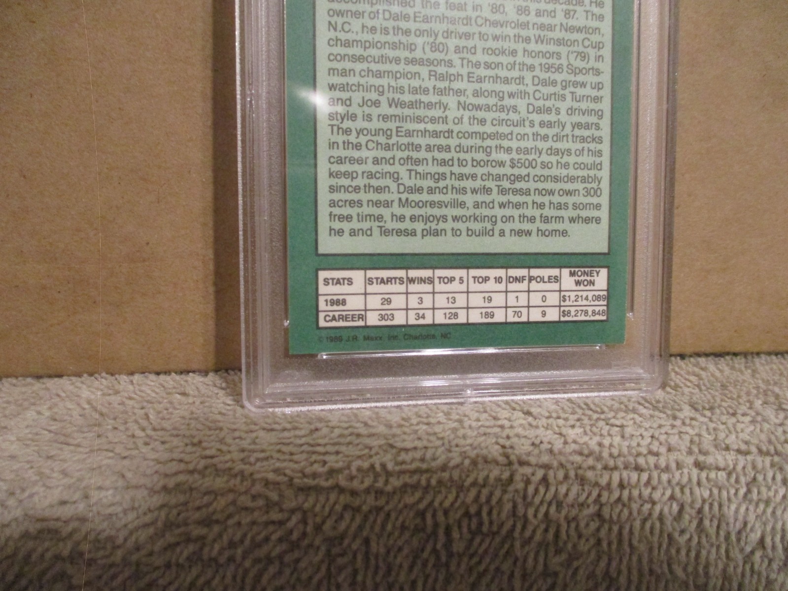 1989 MAXX SPECIAL CRISCO EDITION DALE EARNHARDT #6 PSA 8 NM-MT MORE CARDS LISTED view 16