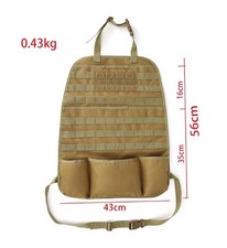 Tactical Multi-Function Car Seat Storage Bag, Vehicle Hanging Organizer Pouch