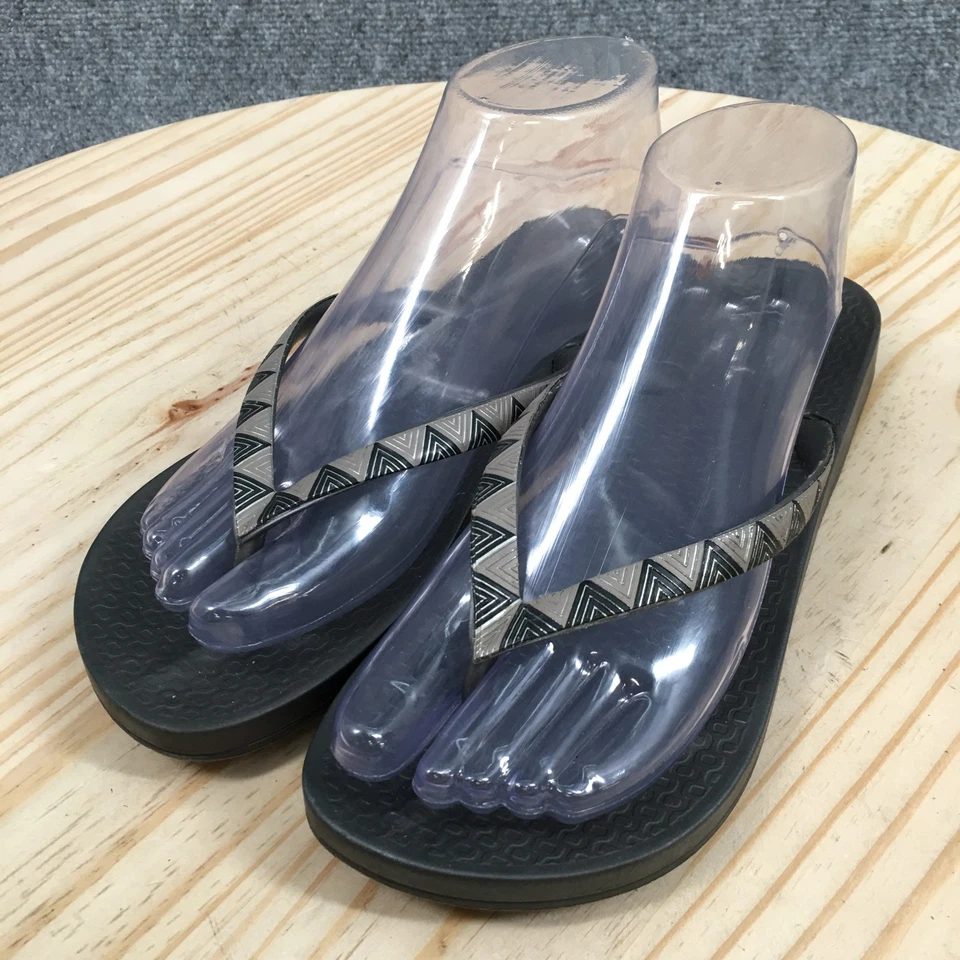 Sandalias Ipanema para mujer 8 tanga abatible multicolor puntera sin cordones planas Foto 3 de 4