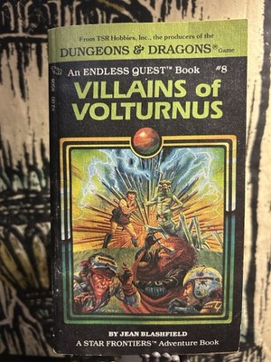 Villains of Volturnus Dungeons & Dragons Endless Quest Book 8 TSR 1st Printing