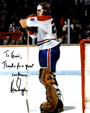 KEN DRYDEN SIGNED REPRINT MONTREAL CANADIENS GOALIE HOCKEY 8"x10" Photograph