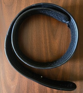 Bianchi AccuMold Elite Black Duty Belt Sz 40-42 Buckleless Utility Basket Weave