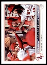 2022 TOPPS* DUGOUT CONGRATULATIONS LOS ANGELES ANGELS #416