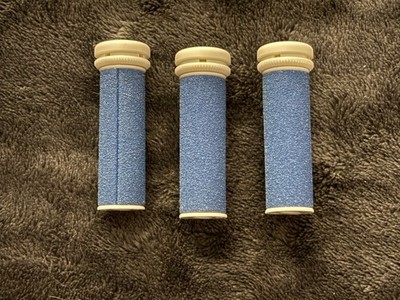 3 Extra Coarse Pedicure Refill Rollers Comp/w Emjoi Micro-Pedi Callus Remover
