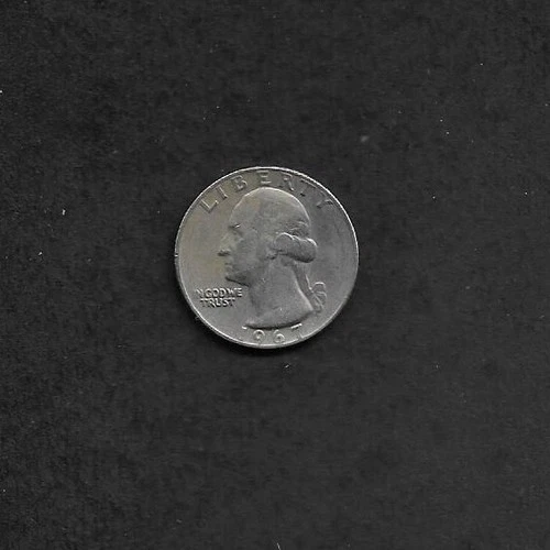 1967 Washington Quarter, No Mint Mark, Excellent Condition, Nice