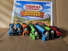 Thomas Wooden Railway LOT 2 Thomas, Billy, Gordon,RARE 1996 Henry,Percy,Caboose