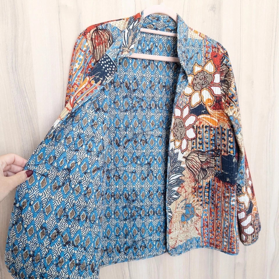 Alfred Dunner Lightweight Colorful Patchwork Reve… - image 4