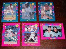 1990 Classic Baseball 6 card lot Ozzie Smith Will Clark Ellis Burks Craig Biggio