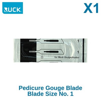 Manicure & Pedicure Ruck Carbon Steel Gouge Blades 20pcs Fig1/Fig2 Carbon Steel