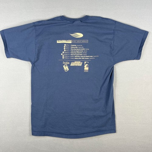 VTG Northern Waters Disc Golf Series T Shirt Fits Large Michigan 2000s Y2K - Picture 3 of 7