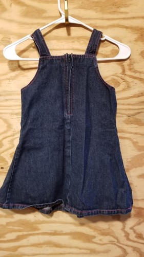 Baby Girl Denim Dress Size 6X Sleeveless - Picture 3 of 6