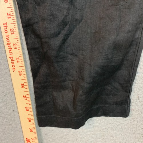 NWT J Jill Pants Womens Medium 100% Linen Relaxed Pull On Black 8646 - Picture 4 of 12