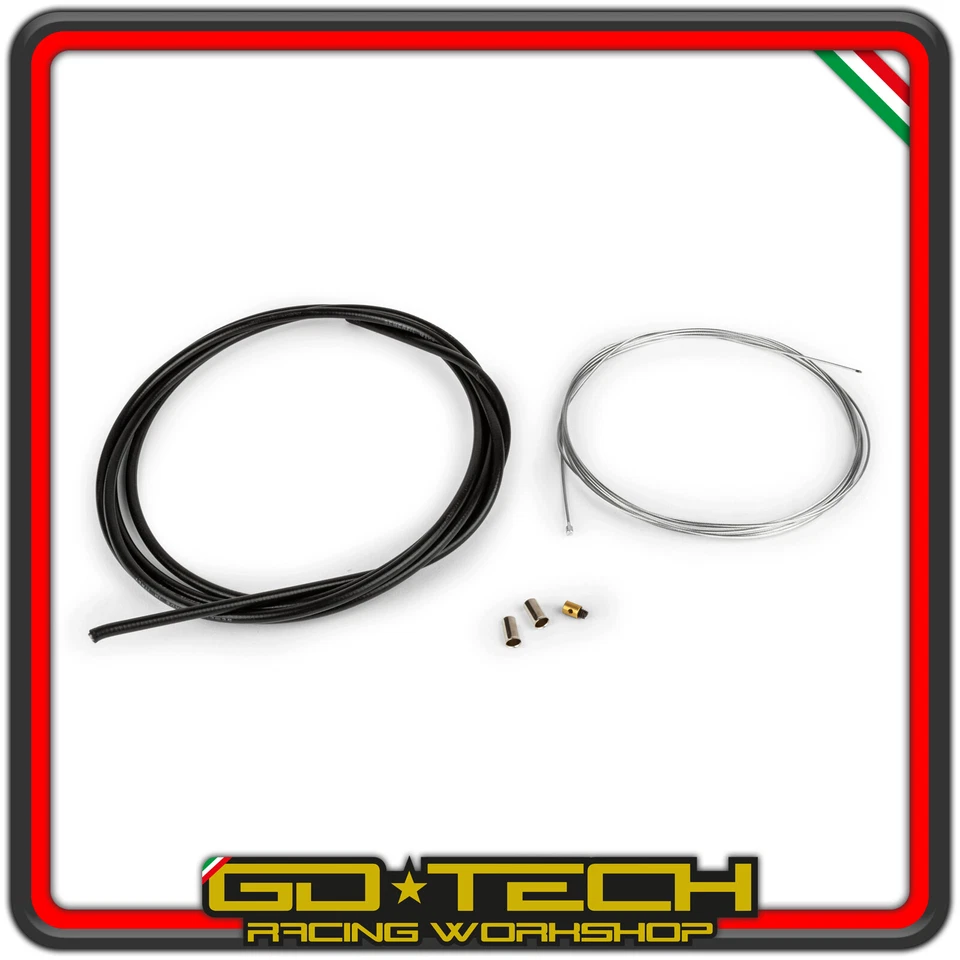 KIT CAVO ACCELERATORE MOTO SCOOTER con GUAINA NERA TEFLON FILO GAS 2m UNIVERSALE - Imagen 2 de 4