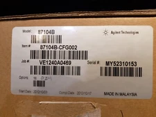 NEW HP Agilent Keysight 87104B SP4T RF Coaxial Switch DC-20 GHz Opt 100 w/Manual
