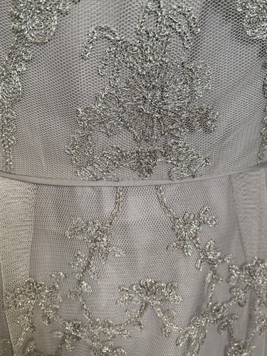 MONSOON BEAUTIFUL TAUPE LACE OVERLAY SLEEVELESS BEADED OCCASION DRESS SIZE 12 - Picture 12 of 17