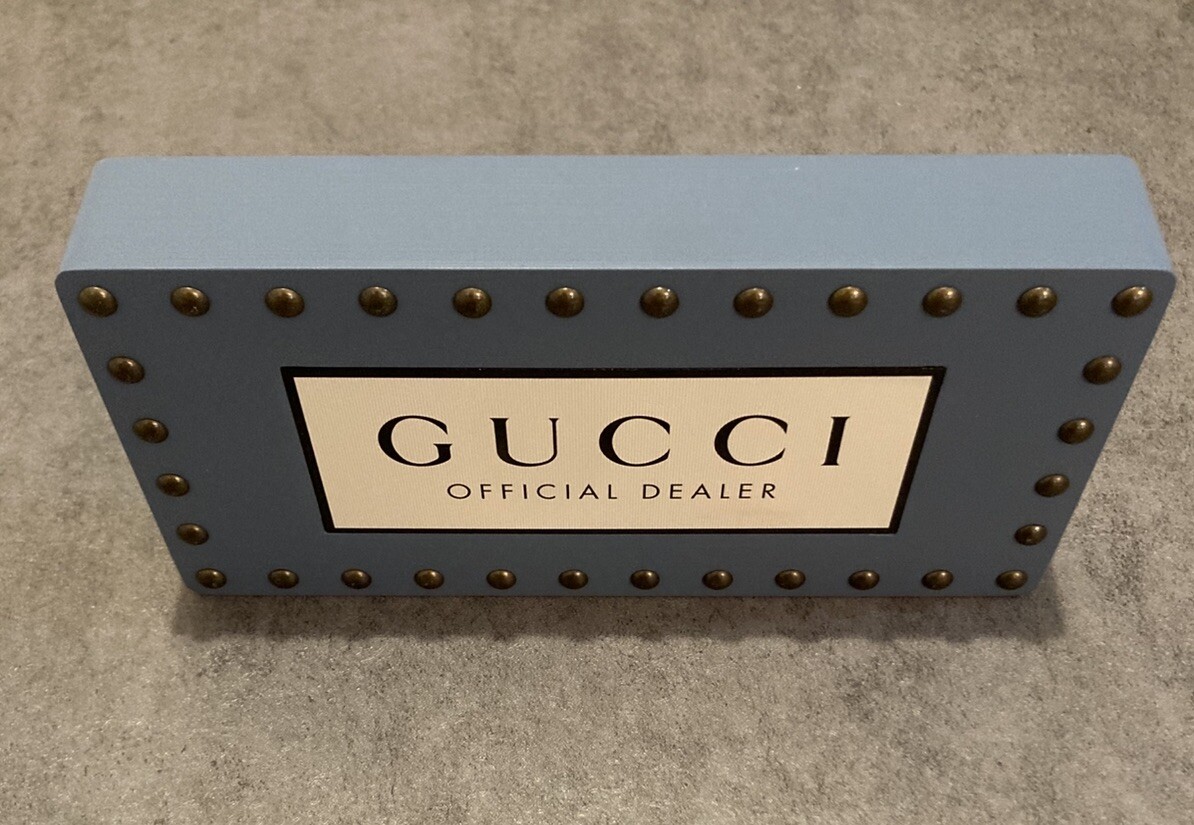 GUCCI Display Stand For Sunglasses - Eyewear Shop - Blue Studded