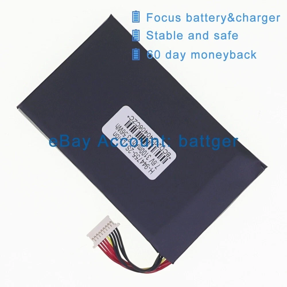 Genuine new PC944755-2S PC944755-2S1P battery for TOPDON 