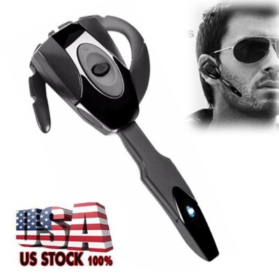 Bluetooth Headset Hands-free Wireless Earphone On-Ear Earpiece Driving Earbud