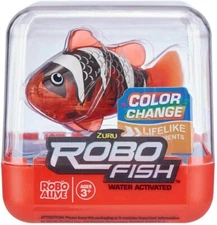 Robo Alive Little Fish Red & Black Robotic Pet Figure