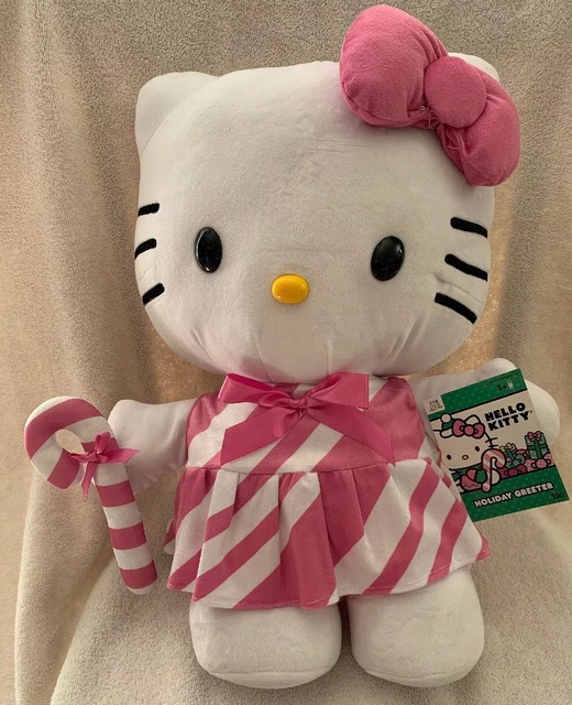 Sanrio Christmas 20 in Hello Kitty With Candy Cane Porch Greeter for