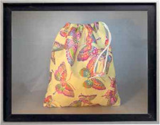 Gymnastics Leotard Grip Bags / Glittered Butterflies Gymnast Birthday Goody Bag