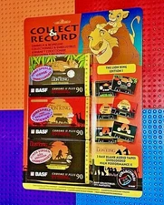 BASF  COLLECTIBLES  "LION KING  I"  1992  CASSETTES  TYPE II  (3 TAPES) (SEALED)