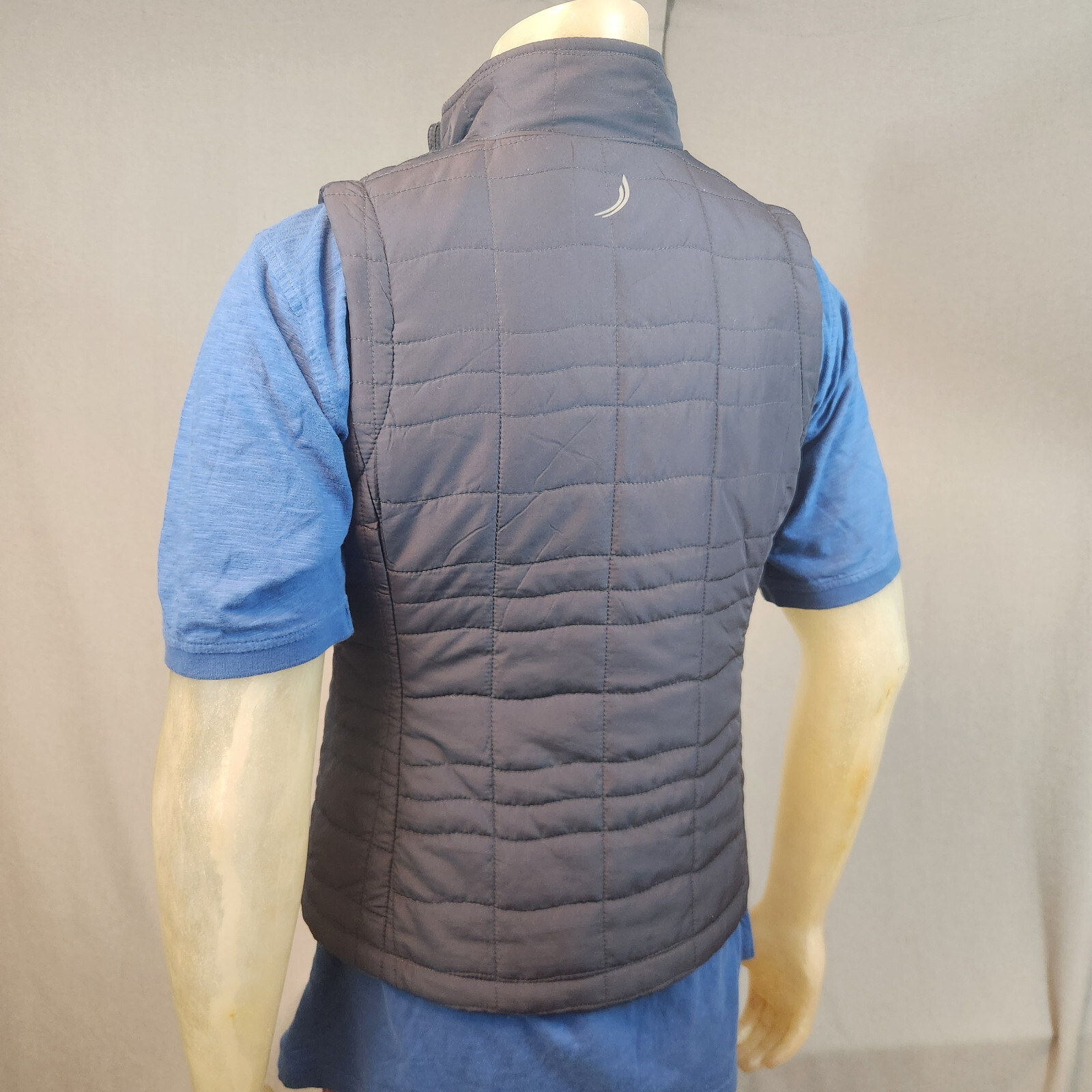 Exertek Solid Gray Charcoal MEDIUM Quilted Vest S… - image 4