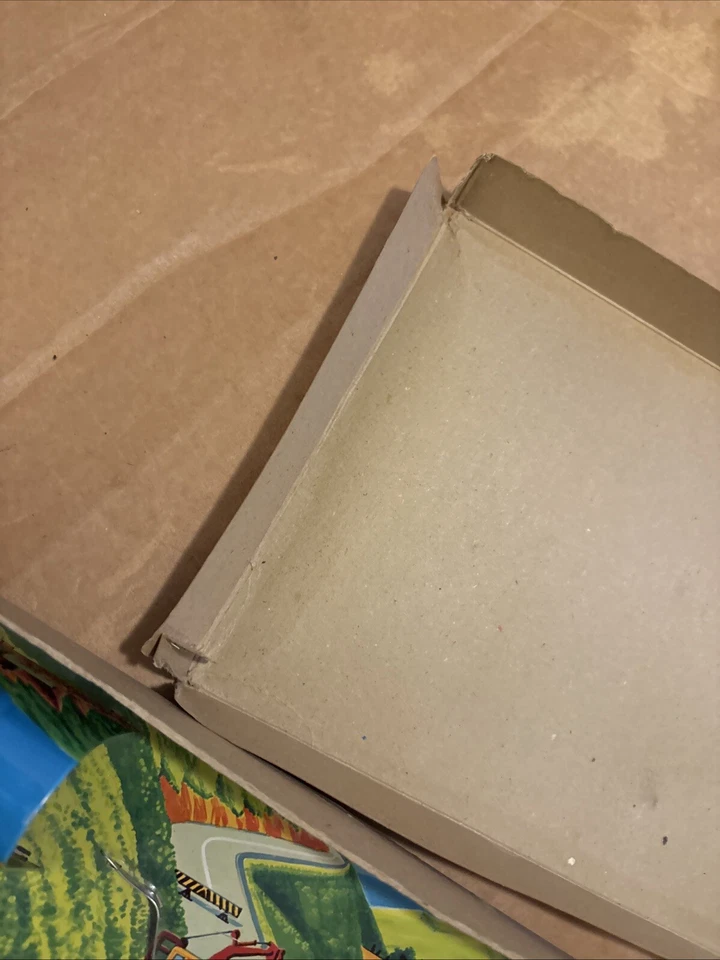 BULLDOZER MECÁNICO ORUGA DE CUERDA de hojalata juguete con pista Japón vintage años 60’s Foto 4 de 4