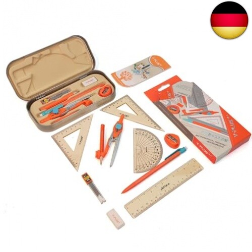 Geometrie Set für die Schule: Zirkel Grundschule mit Geofreieck und Lineal, - Bild 2 von 12