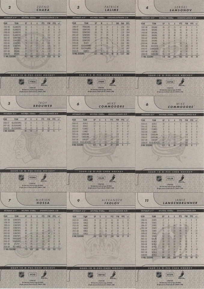 2009-10 O-PEE-CHEE SINGLES #2 -- #350 ***YOU PICK*** - Image 2 of 2