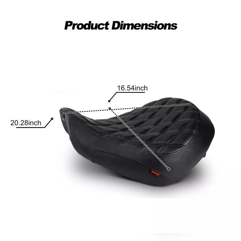 Asiento conductor solo para Honda Shadow Phantom/Spirit VT750C2 2007-2023 Foto 3 de 4