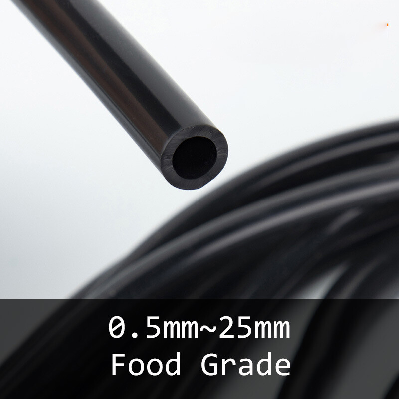 Tubo in silicone alimentare tubo ad alta temperatura nero tubo flessibile morbido