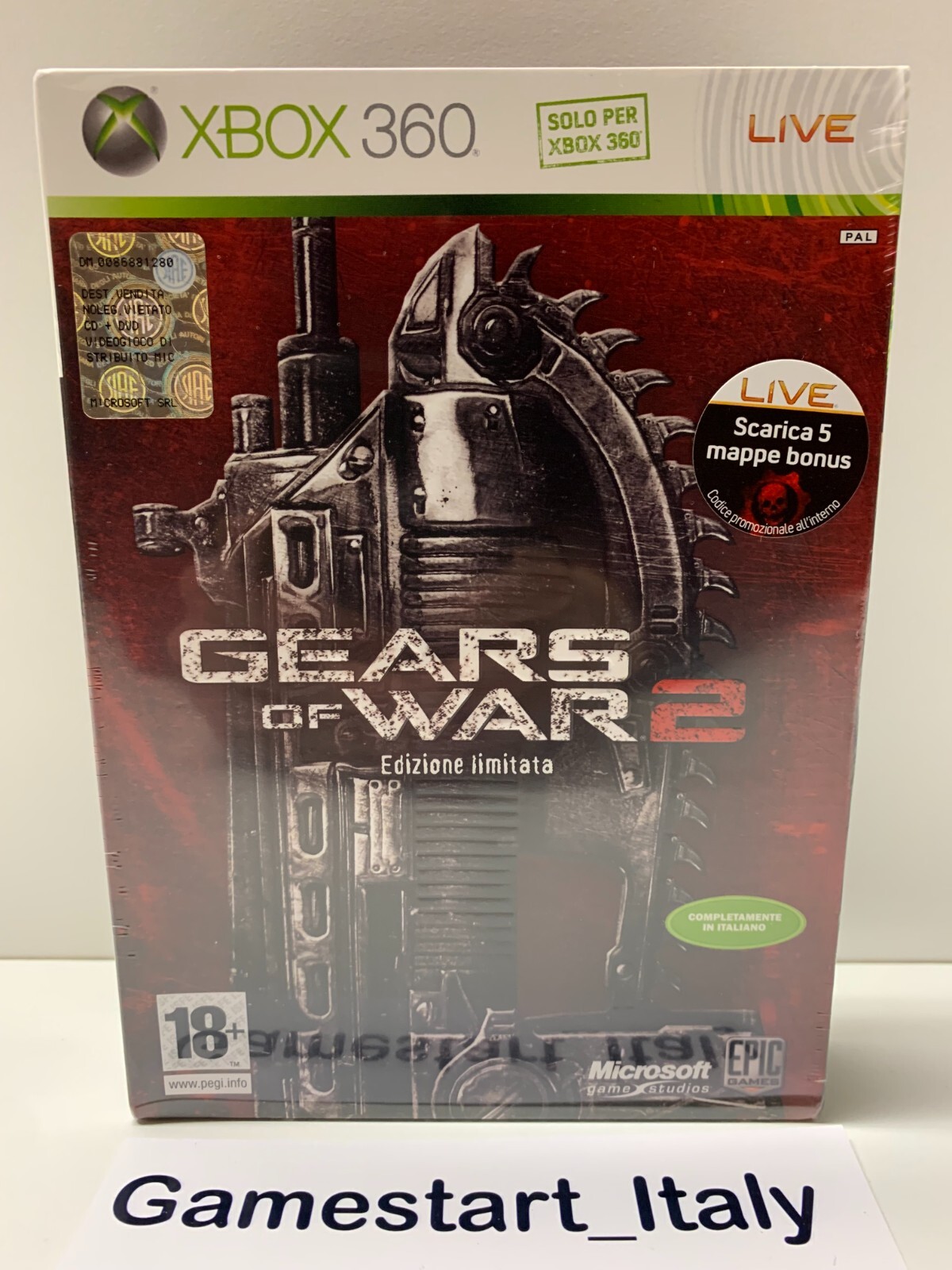 GEARS OF WAR 2 EDIZIONE LIMITATA - XBOX 360 - NEW FACTORY  SEALED PAL VERSION