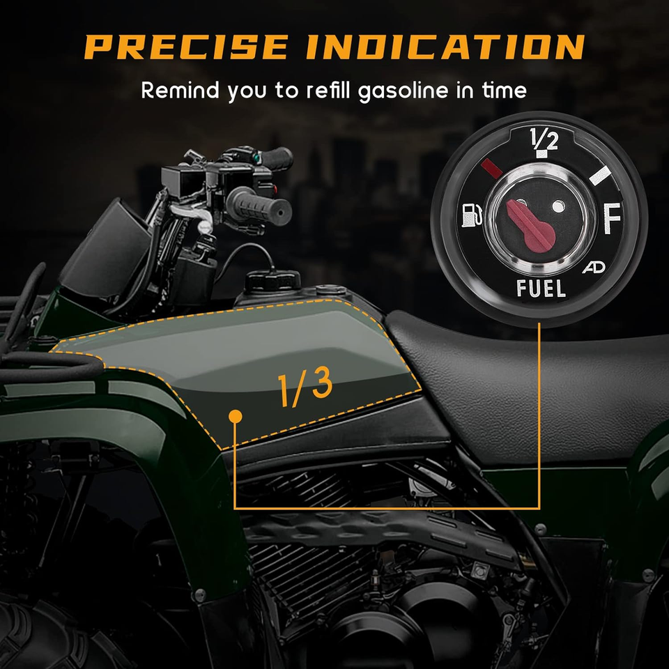 QUICKWOLF ATV Fuel Gauge, Big Bear 400 Fuel Gauge Compatible for Yamaha