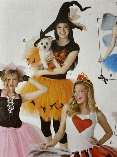 SIMPLICITY PATTERN 2074 No Sew Costume Tutu Misses & Dogs One Size Uncut - Picture 2 of 3