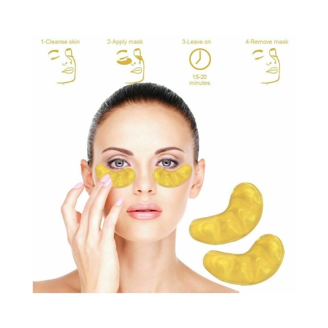 24K Gold Under Eye Patches for Dark Circles, Puffy Eyes, Wrinkles, and ...