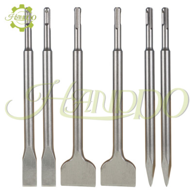 6 Pcs SDS plus Chisel Set Concrete Drill Bit Set Rotary Hammer Bits US