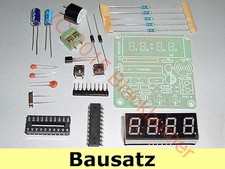 1 Bausatz LED Alarm Quartz Digital Uhr Clock Kit- 89C2051, 3,7-5,5V,54x51mm DIY