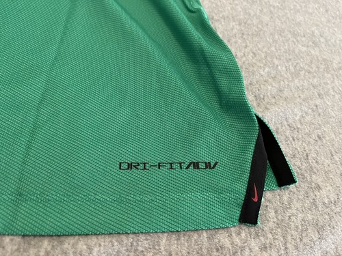 Nike Tiger Woods Collection Dri-Fit ADV Green Golf Polo Shirt Mens Large NWT - Picture 6 of 7