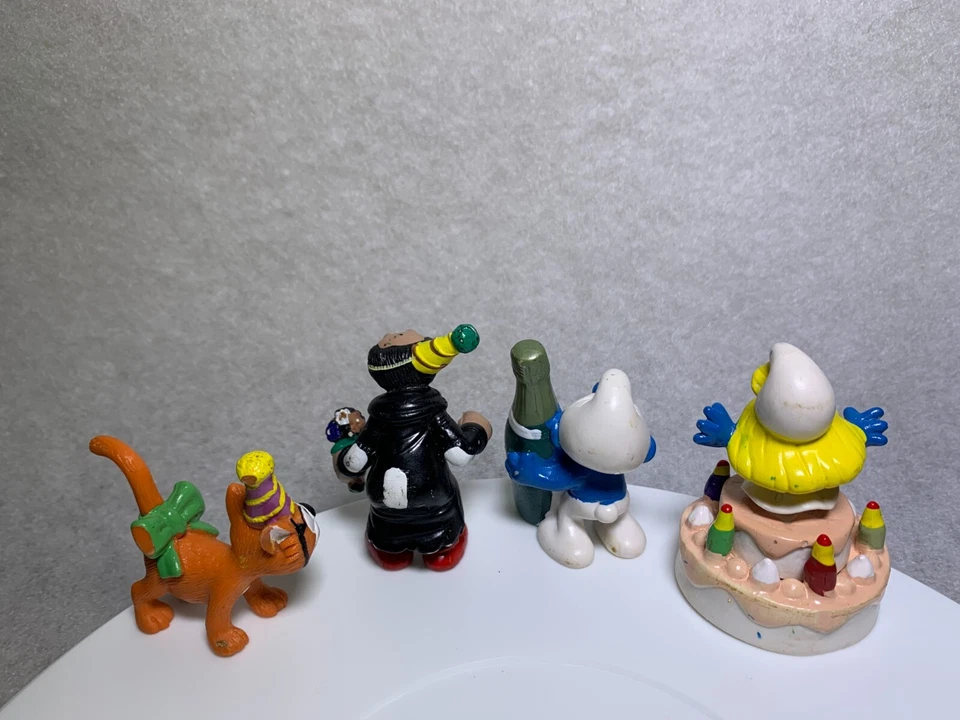 Juego de 8 figuras de juguete pitufo Peyo Schleich 2008 JUBILEE 50e Pitufo Foto 4 de 4