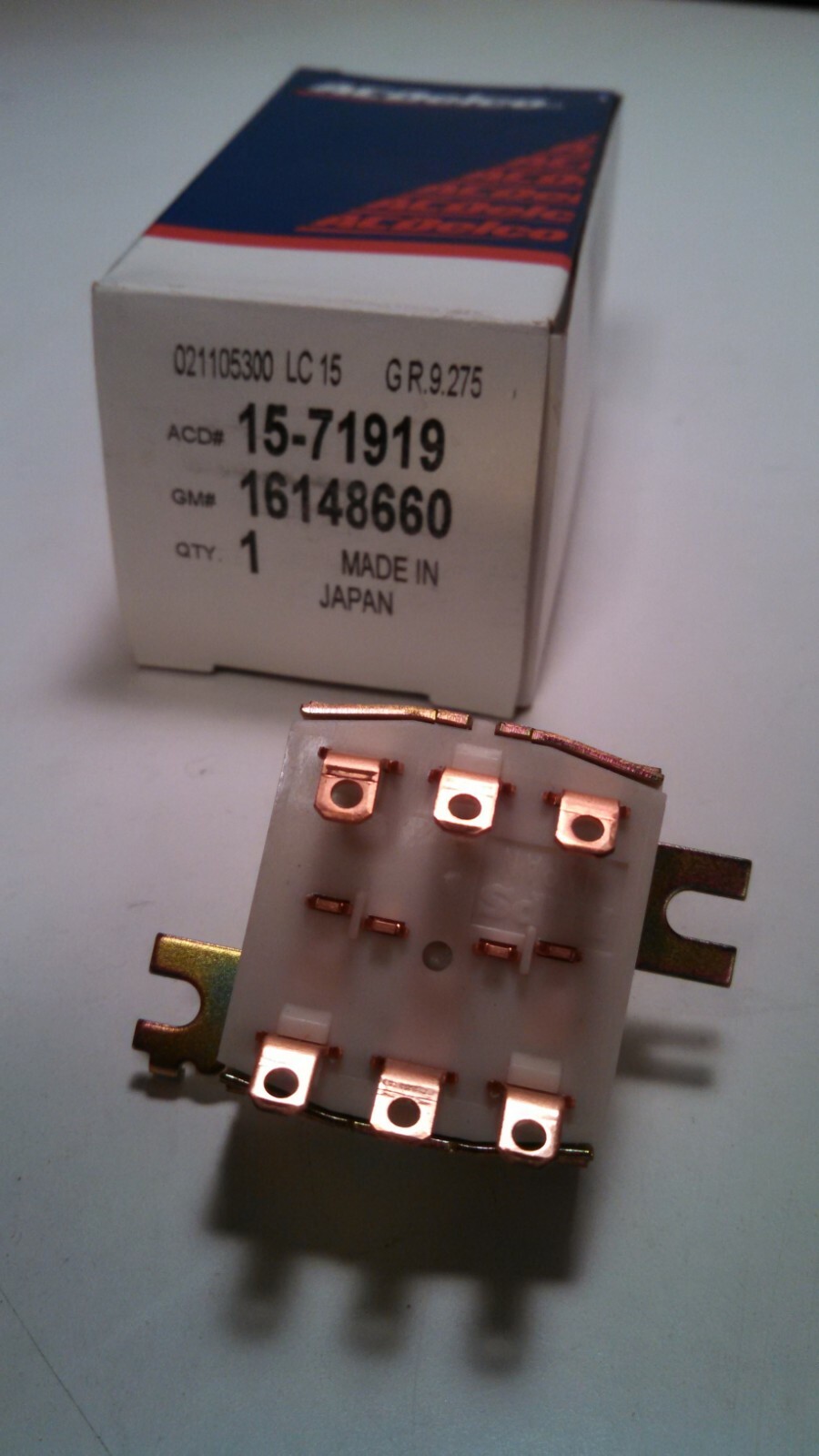 NEW ACDelco 1571919 FRONT REAR AUX HVAC A/C Fan Blower Control Switch