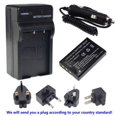 Battery + Charger for PENTAX D-LI7 PENTAX Optio MX MX4 450 550 555 750Z Camera
