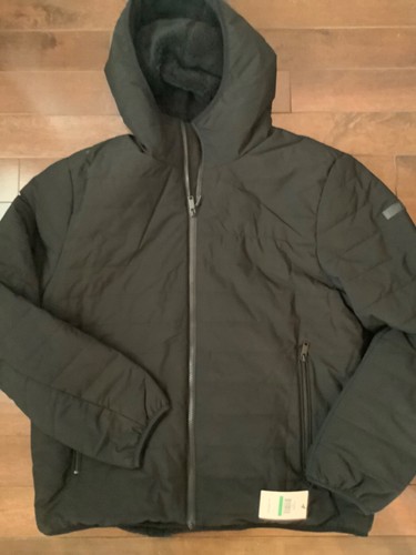 NWT Dkny Mens Puffer Jacket Coat Black Solid size large - Picture 5 of 6