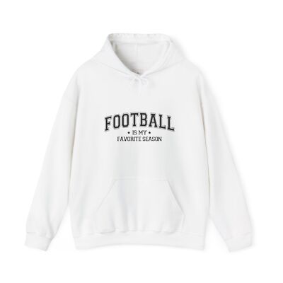 Football Is My Favorite Season Unisex Heavy Blend  Hooded Sweatshirt