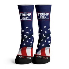 Calcetines Trump Take Back America 2024 Adulto Crew Bandera Donald President Election